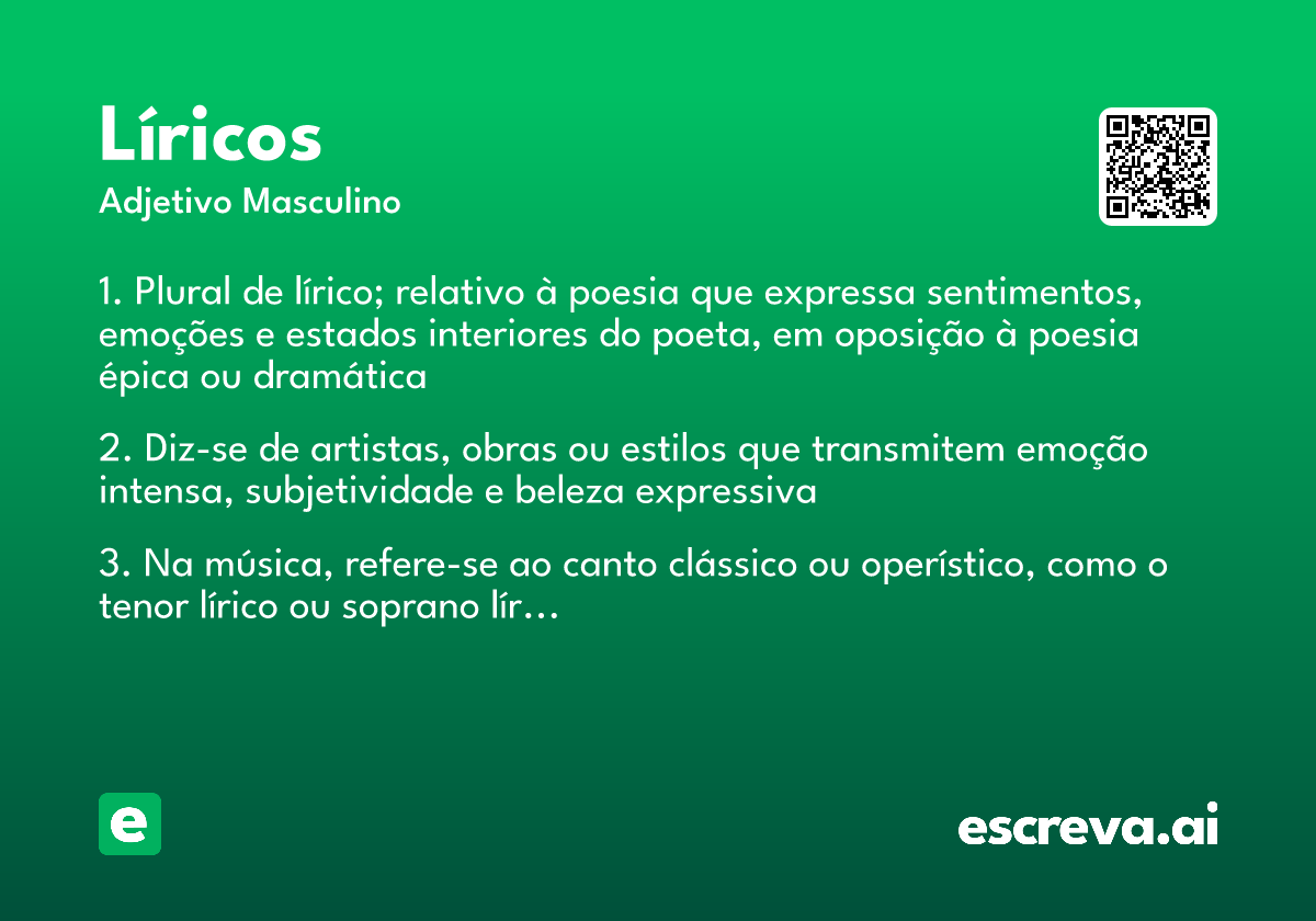 líricos