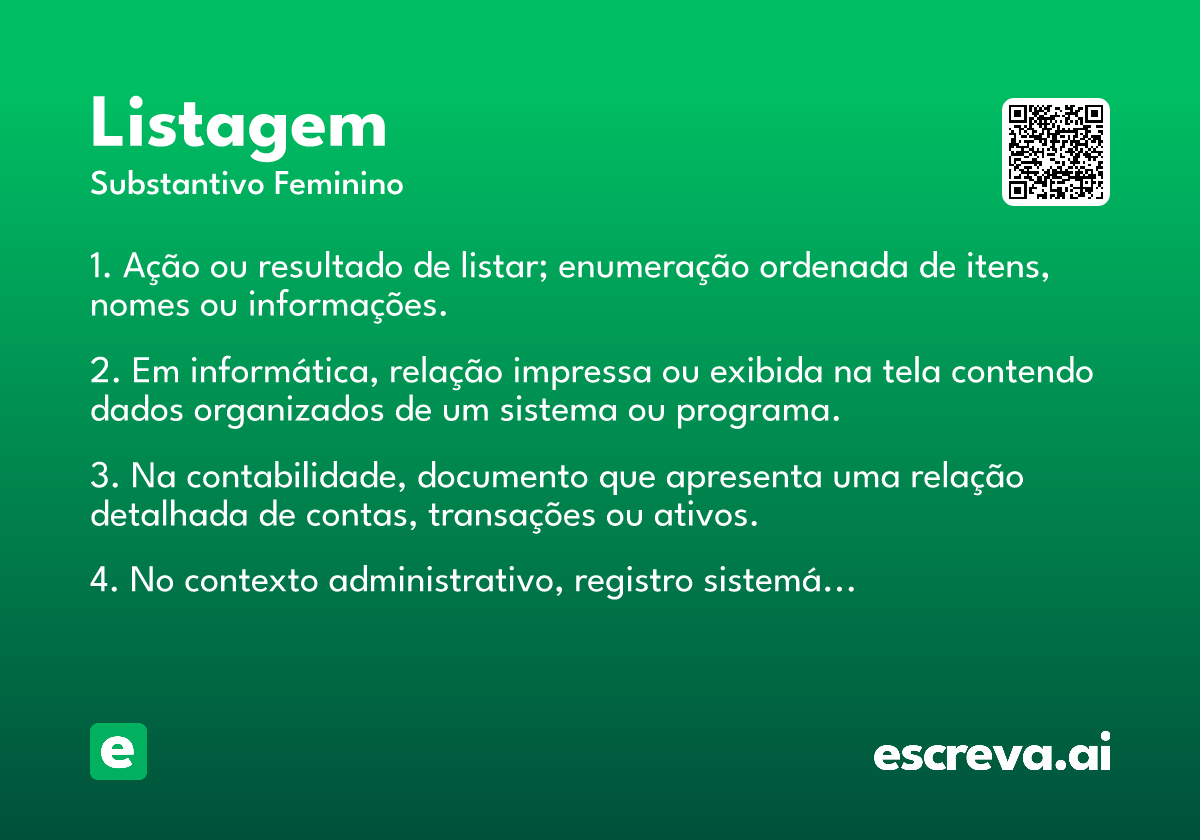 listagem
