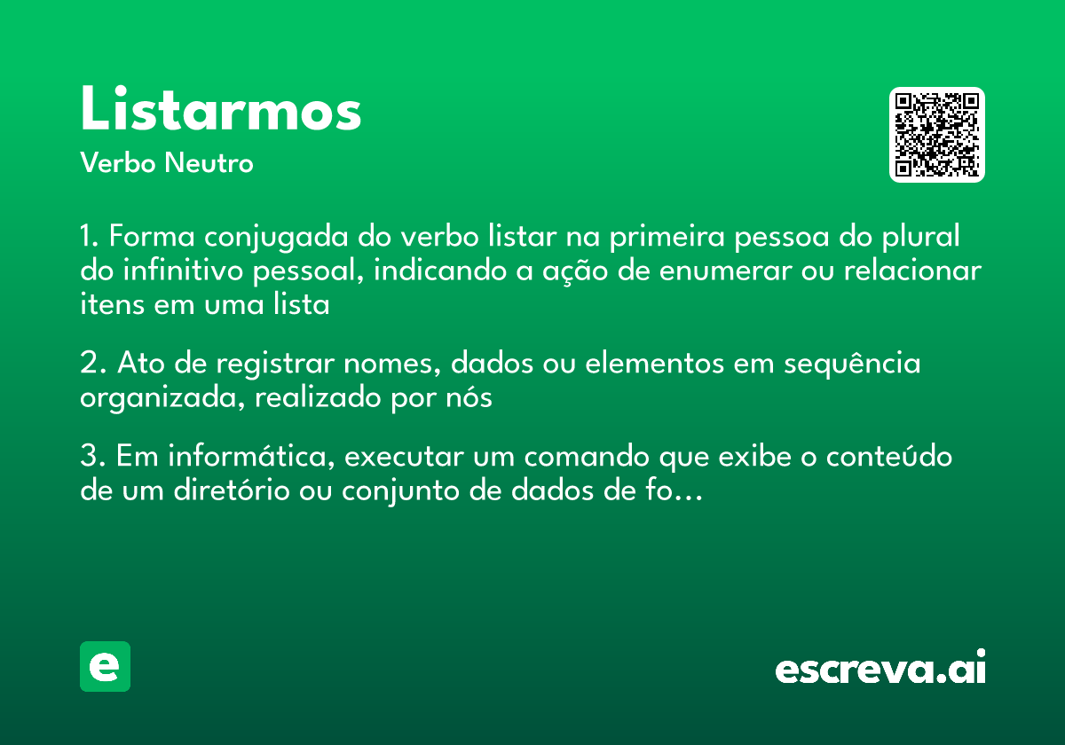 listarmos
