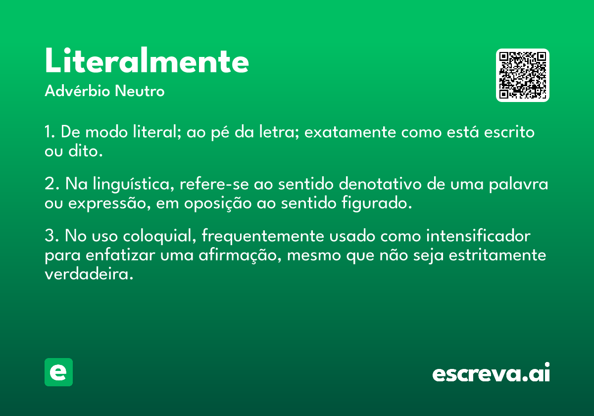 literalmente