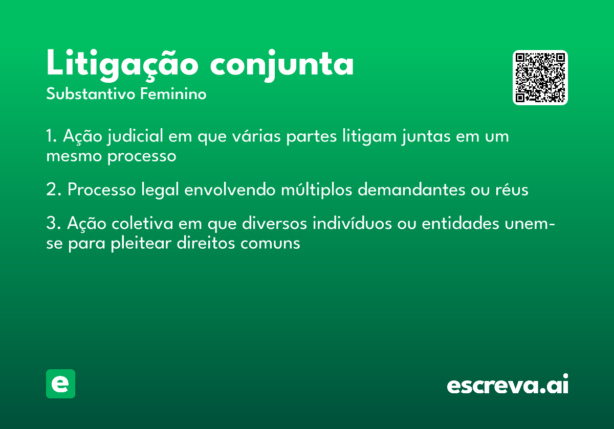 litigação conjunta