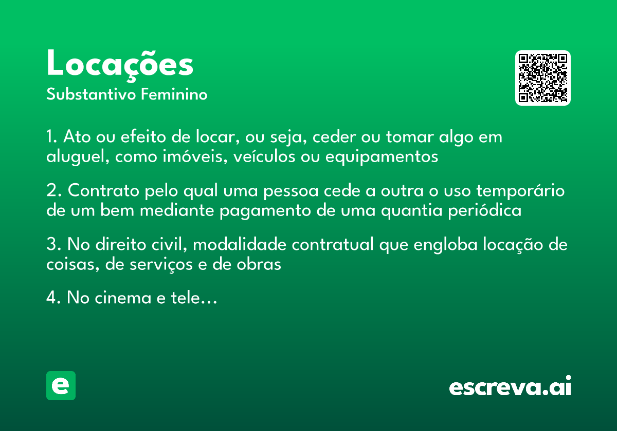 locações