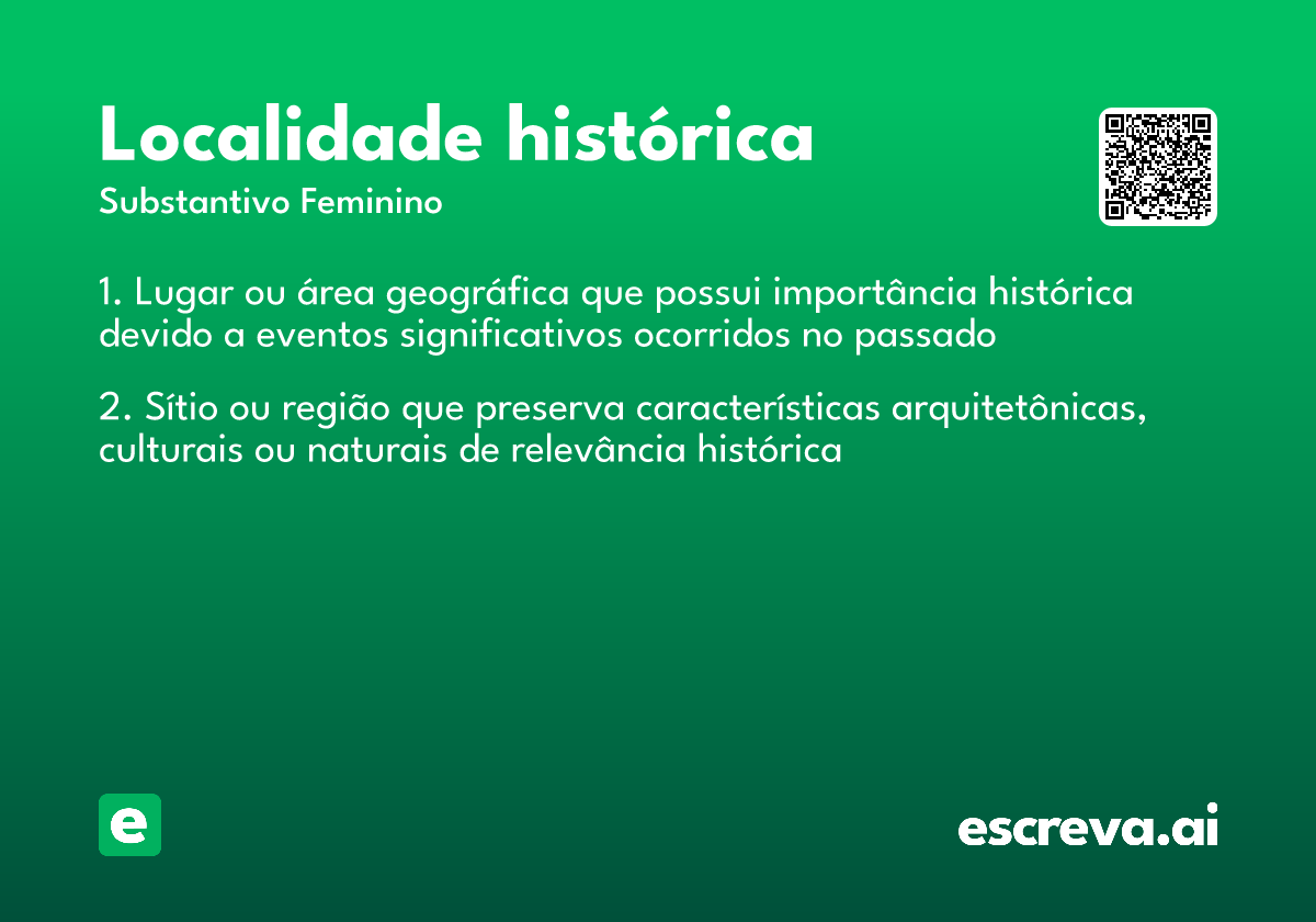 localidade histórica