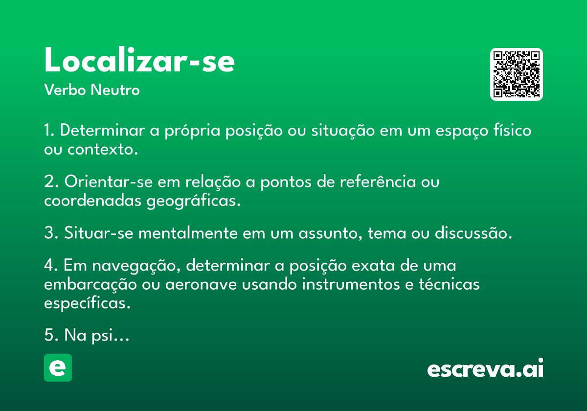 localizar-se