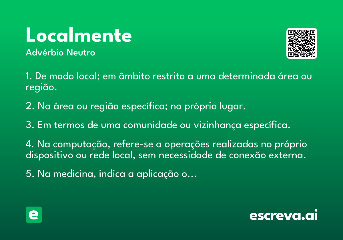 localmente