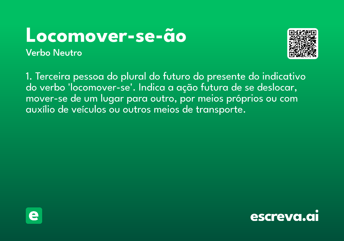 locomover-se-ão