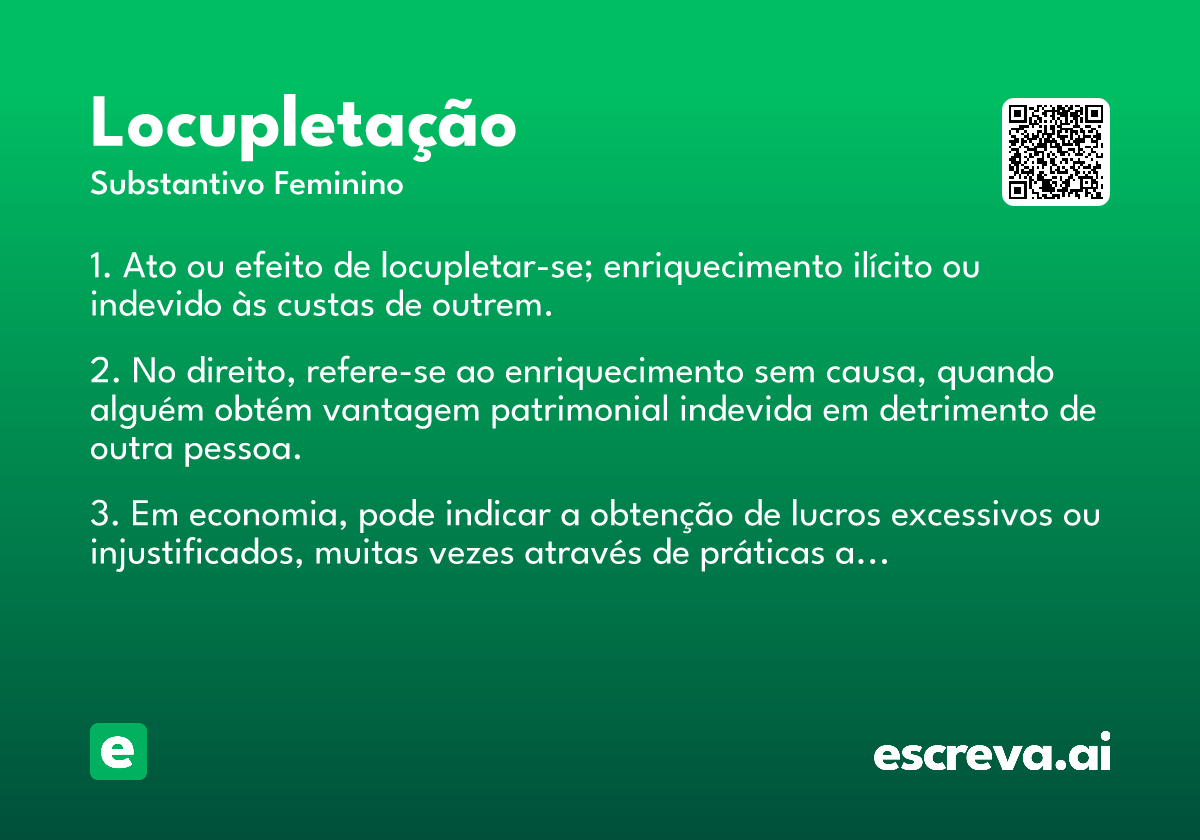 locupletação