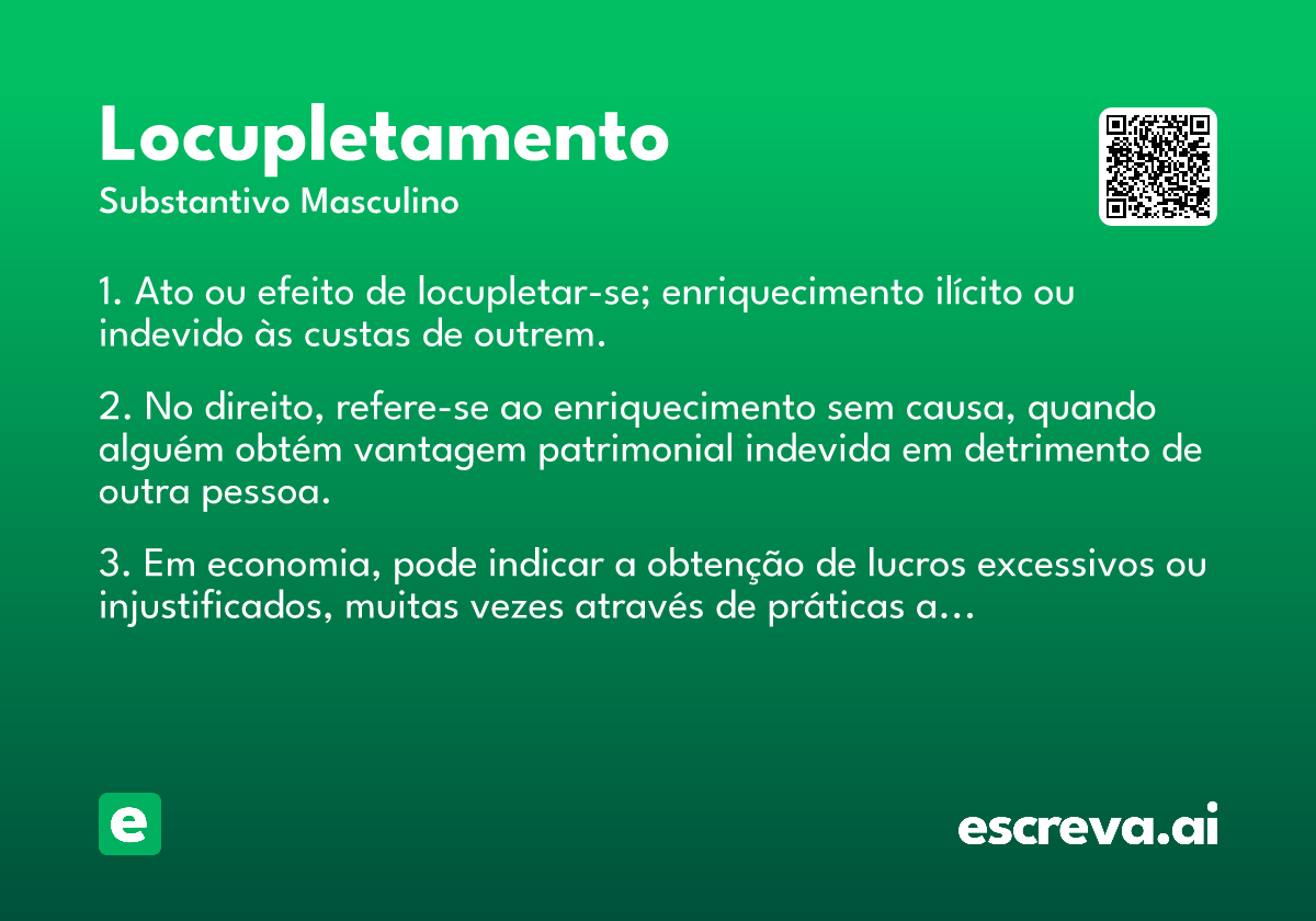 locupletamento