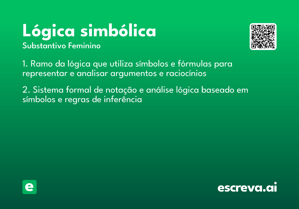 lógica simbólica