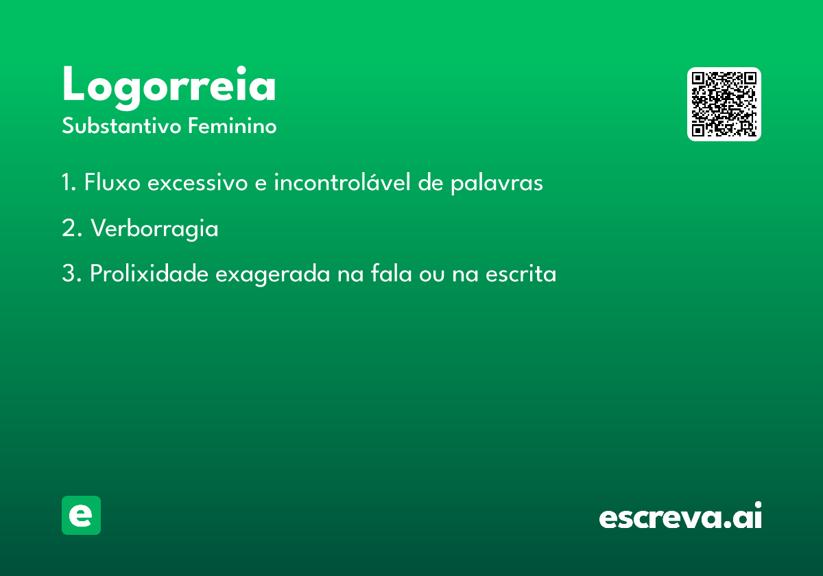 logorreia