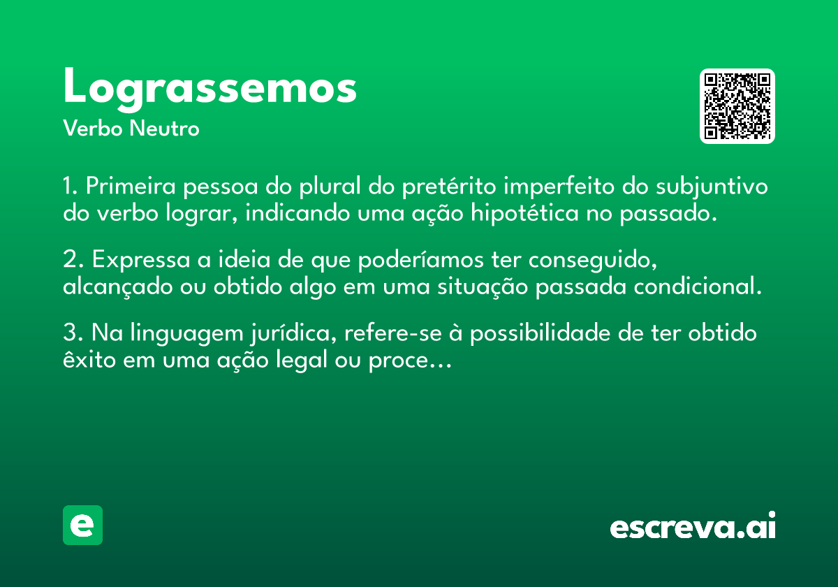 lograssemos