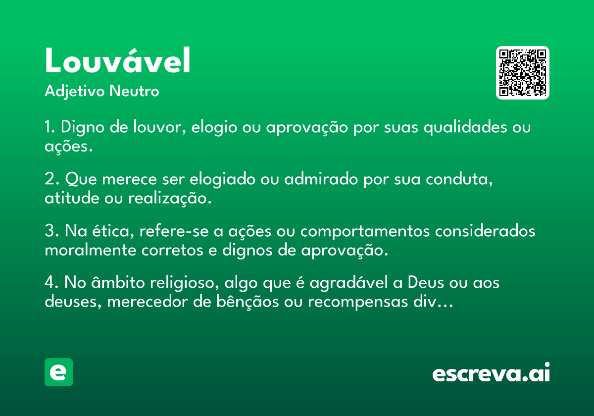 louvável