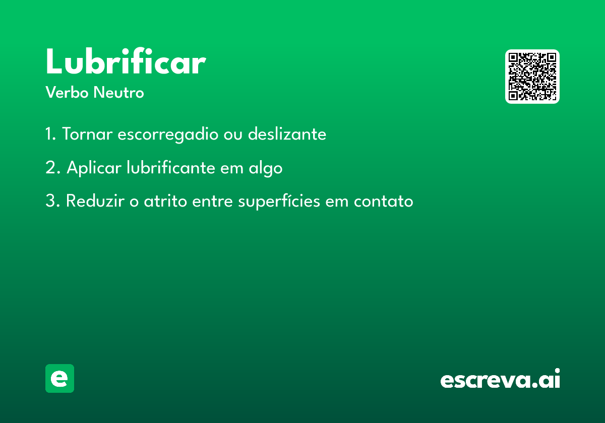 lubrificar