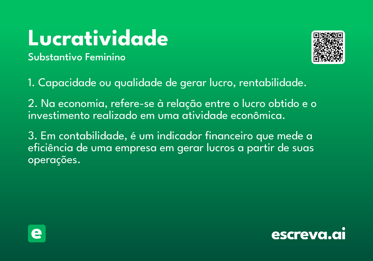 lucratividade