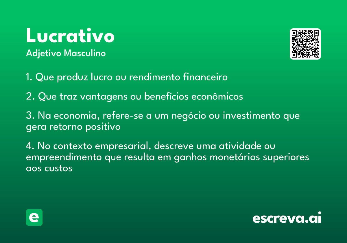 lucrativo