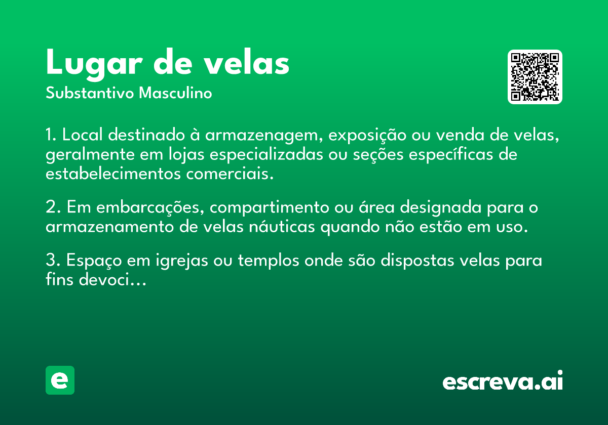 lugar de velas