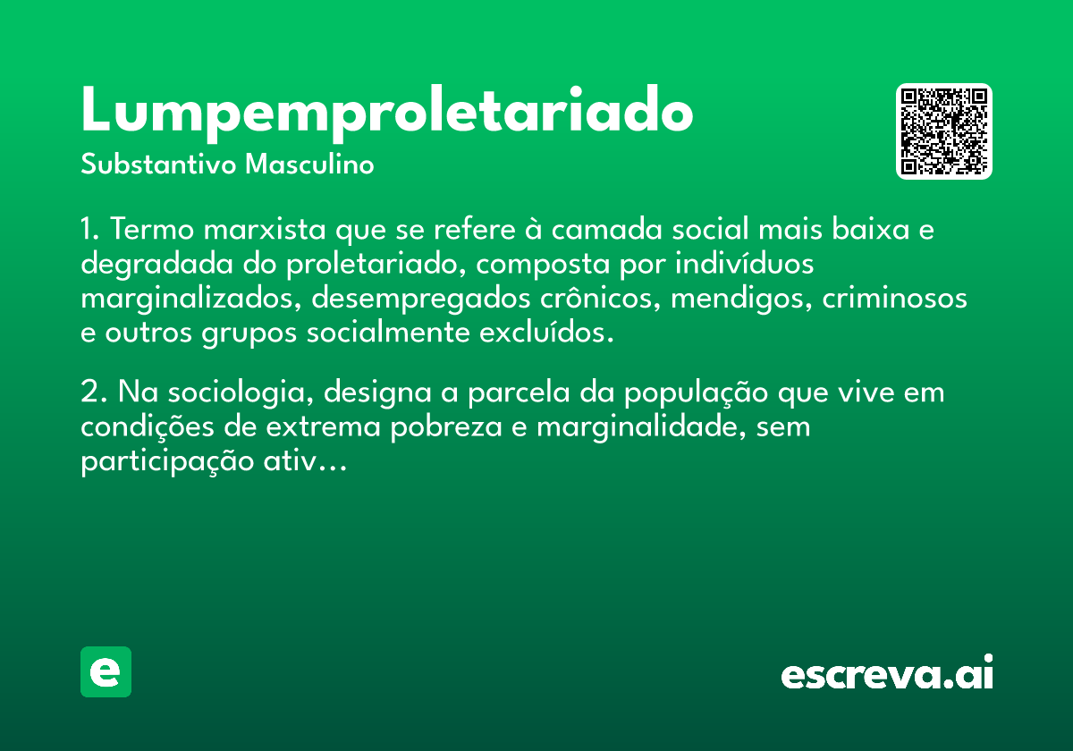 lumpemproletariado