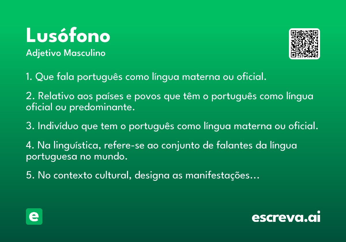 lusófono