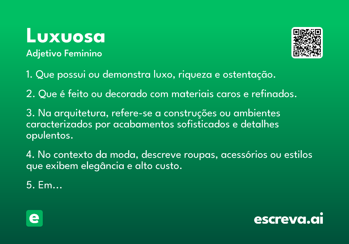 luxuosa