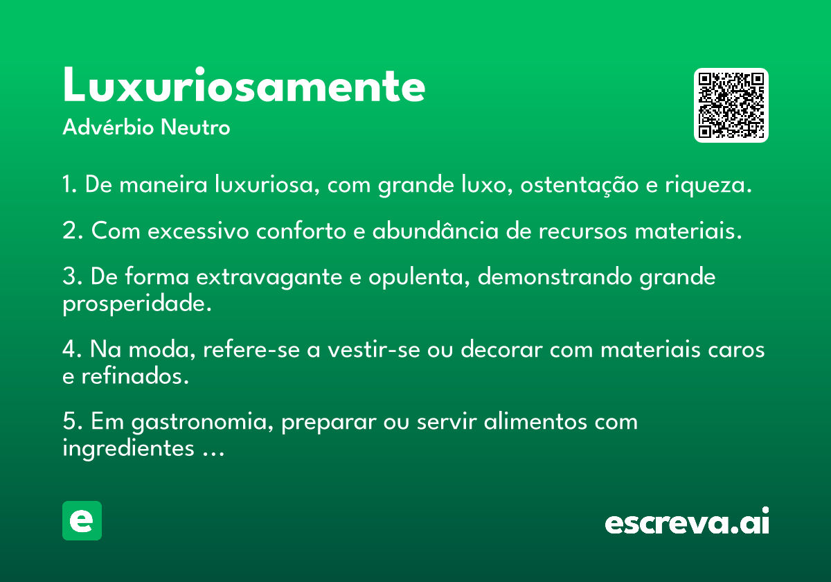 luxuriosamente