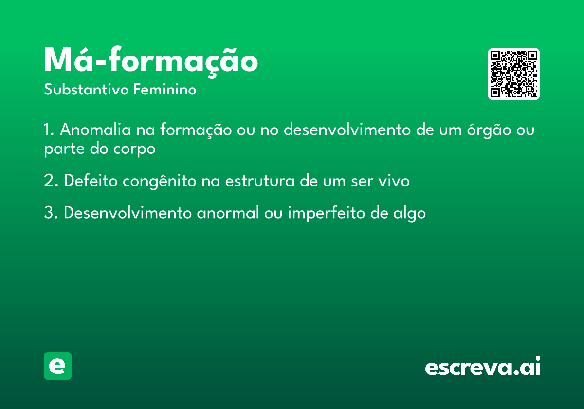 má-formação