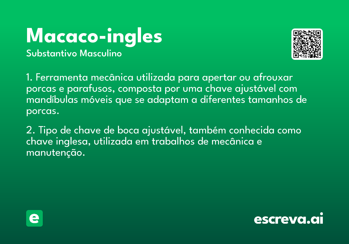 macaco-ingles
