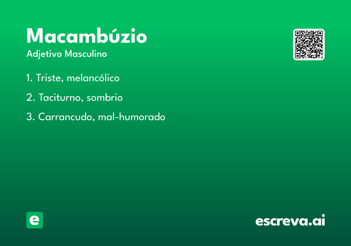 macambúzio