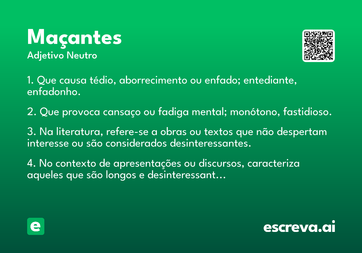 maçantes