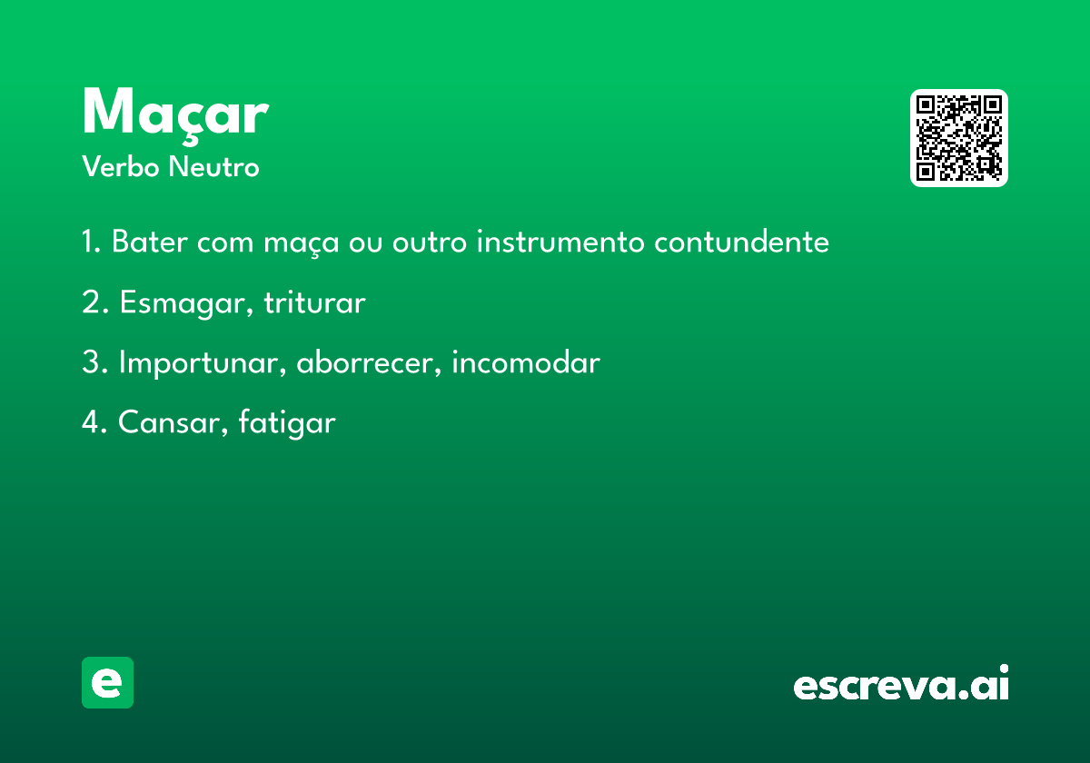 maçar