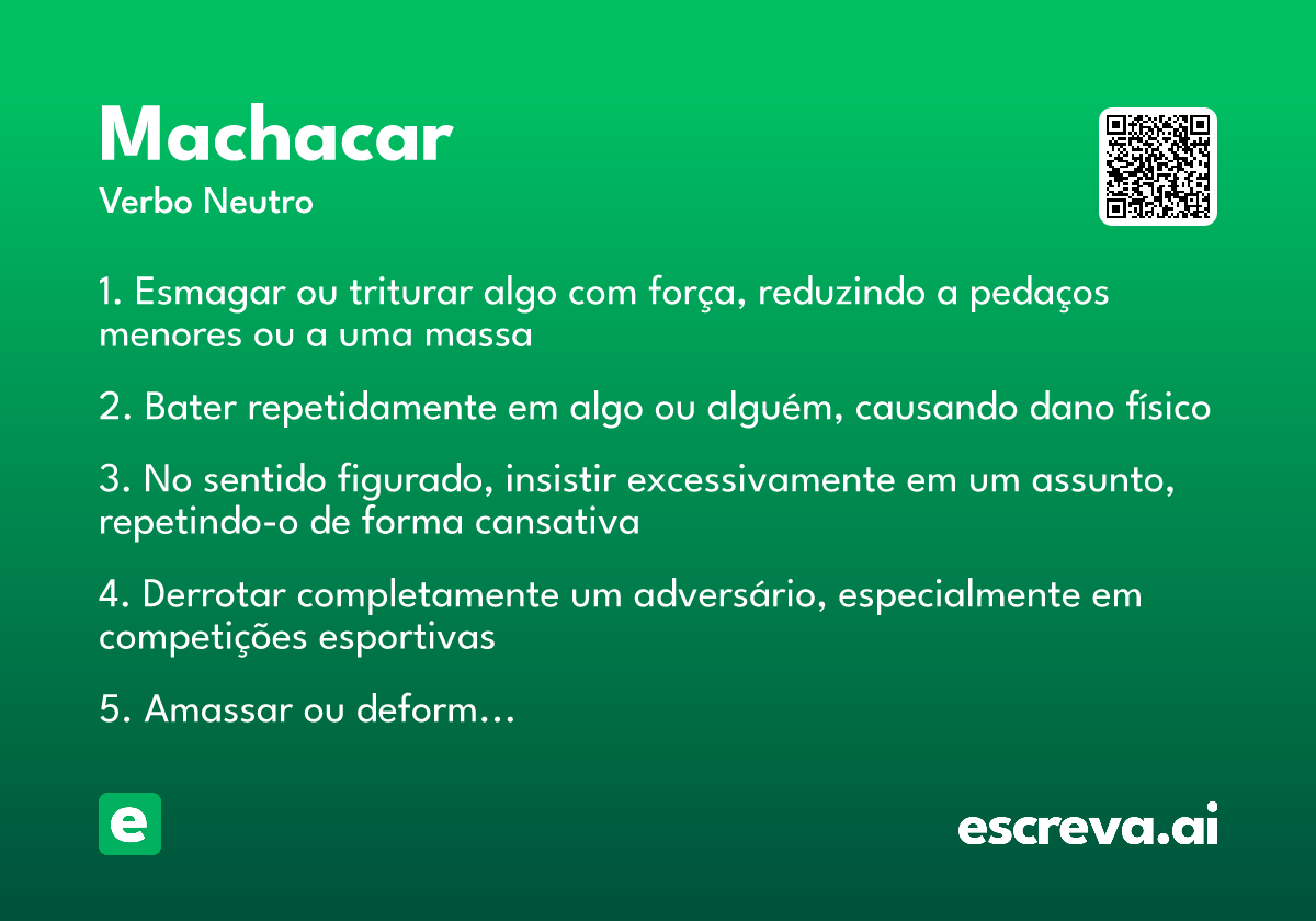 machacar