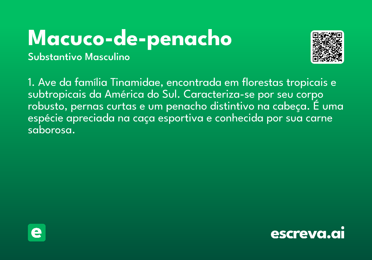 macuco-de-penacho