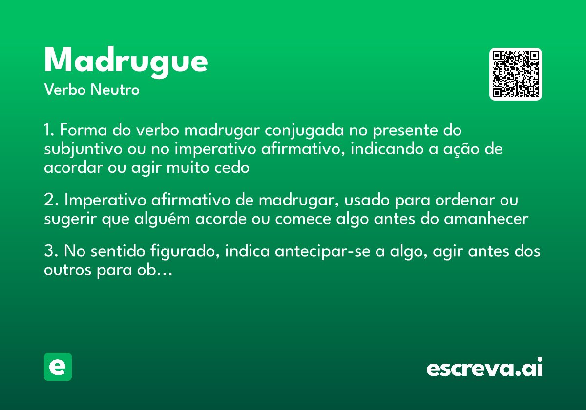 madrugue