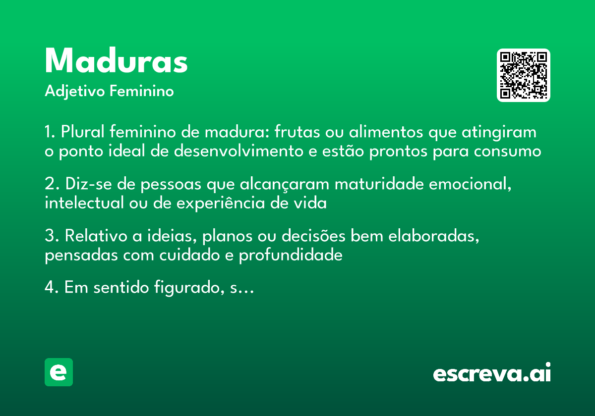 maduras