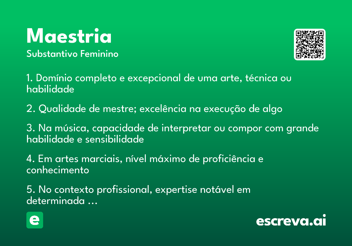 maestria