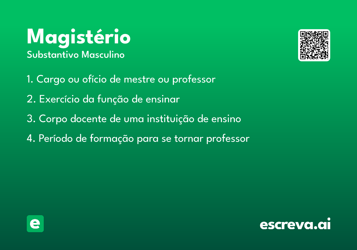 magistério