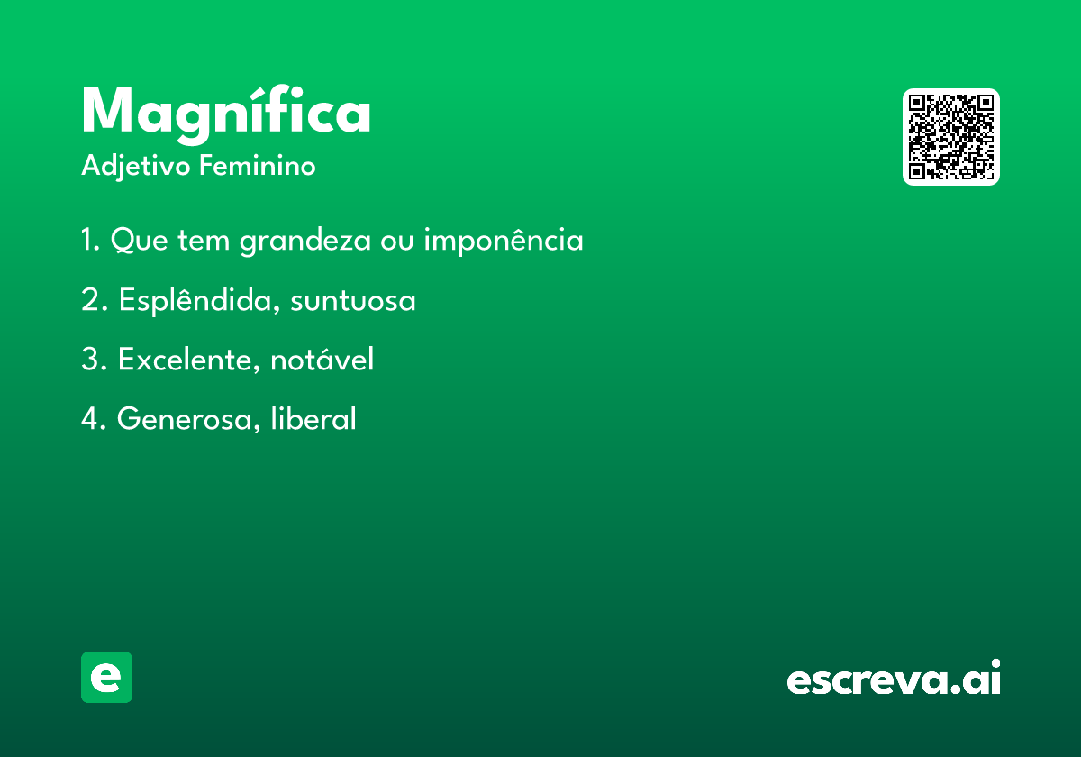 magnífica