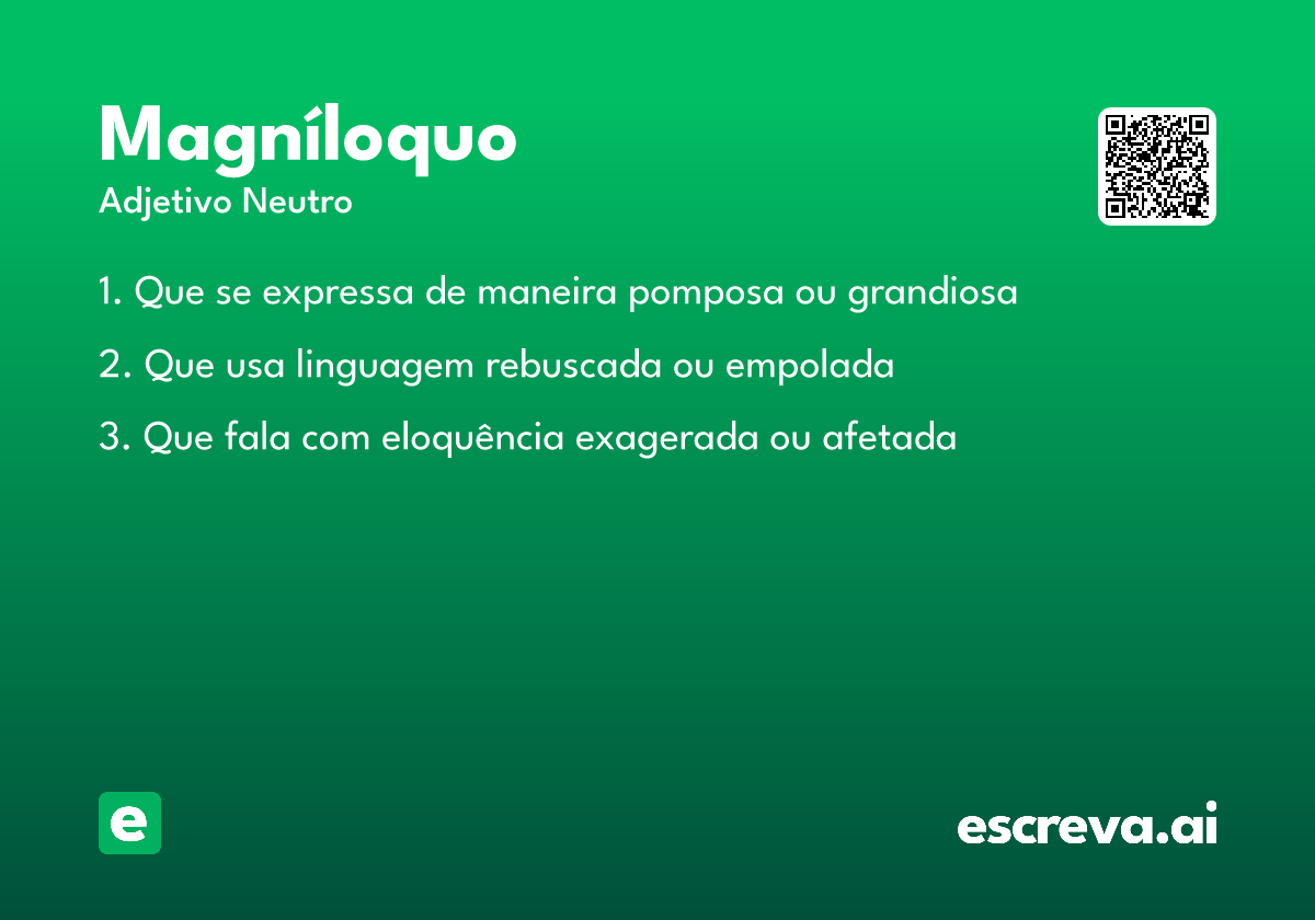 magníloquo