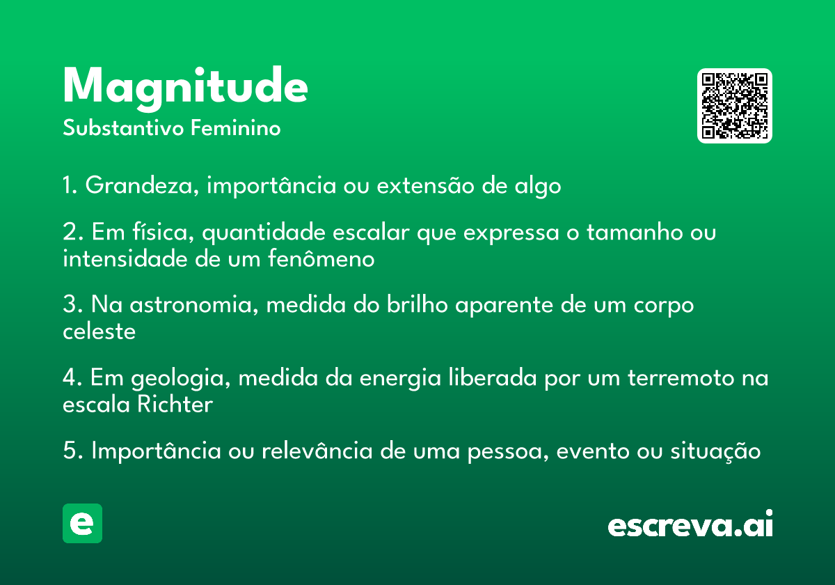 magnitude