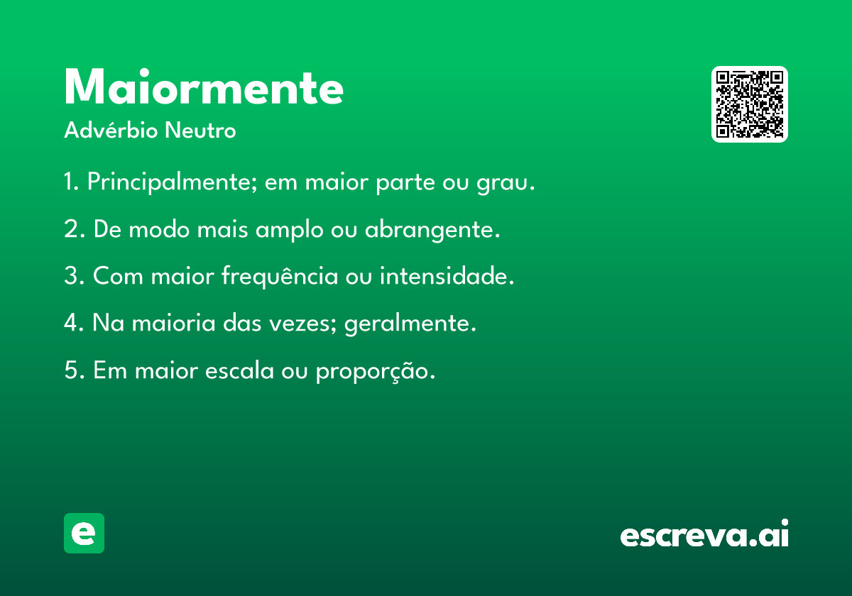 maiormente