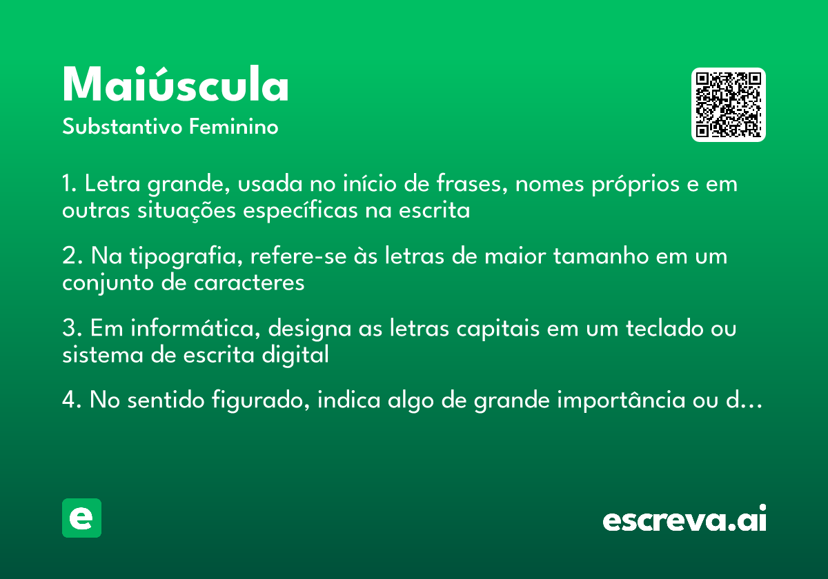 maiúscula