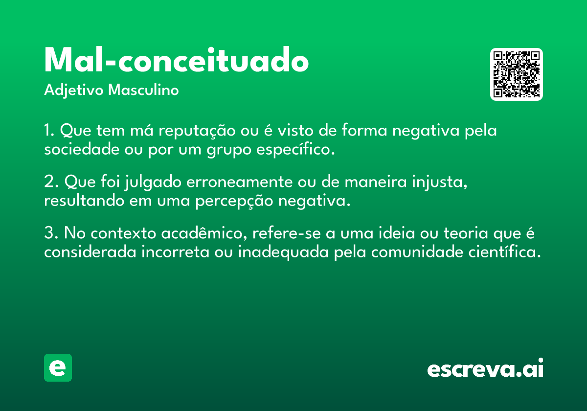 mal-conceituado