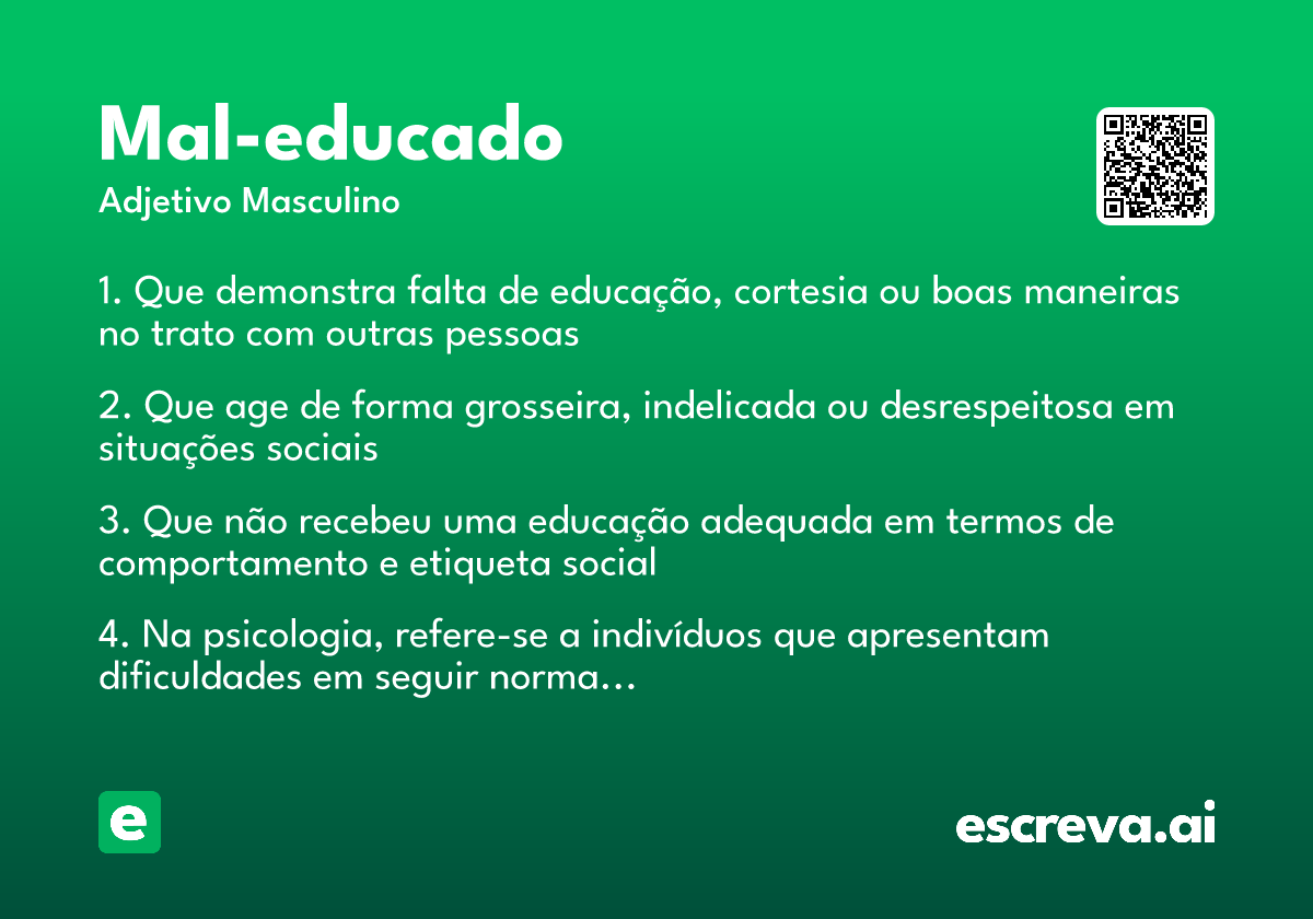 mal-educado