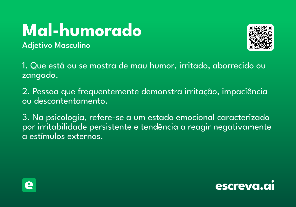 mal-humorado