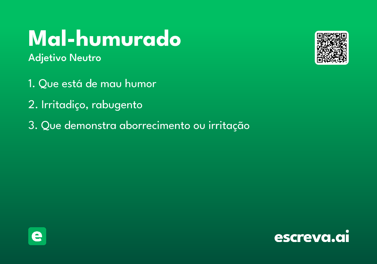 mal-humurado