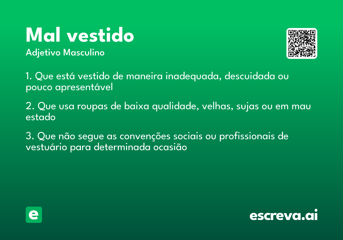 mal vestido