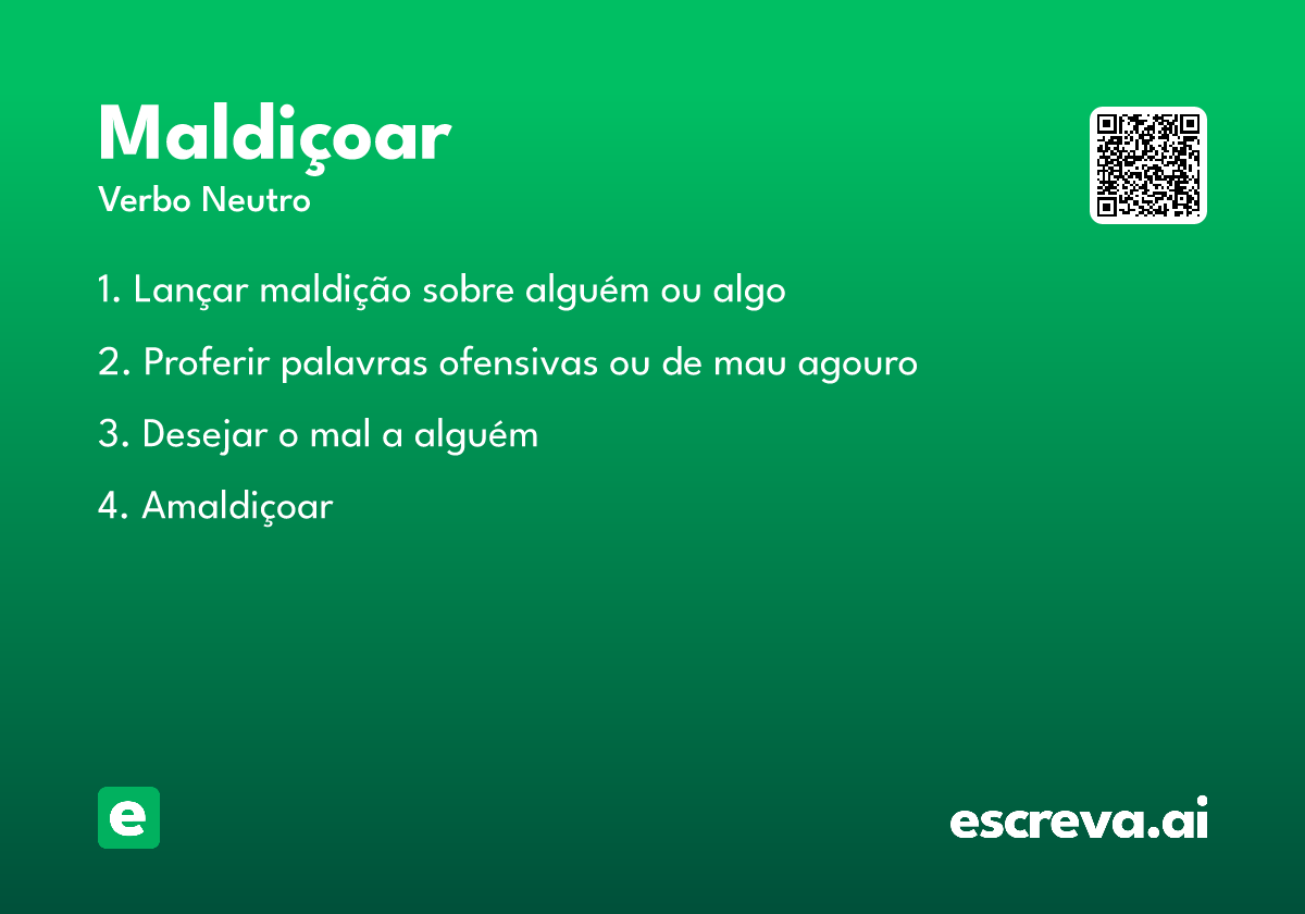 maldiçoar