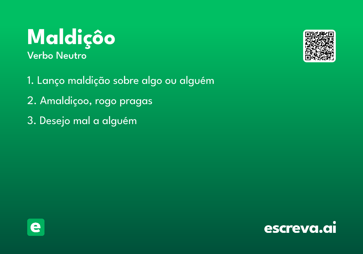maldiçôo
