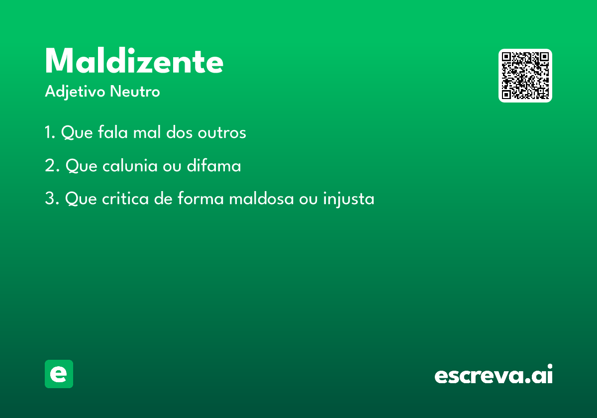 maldizente