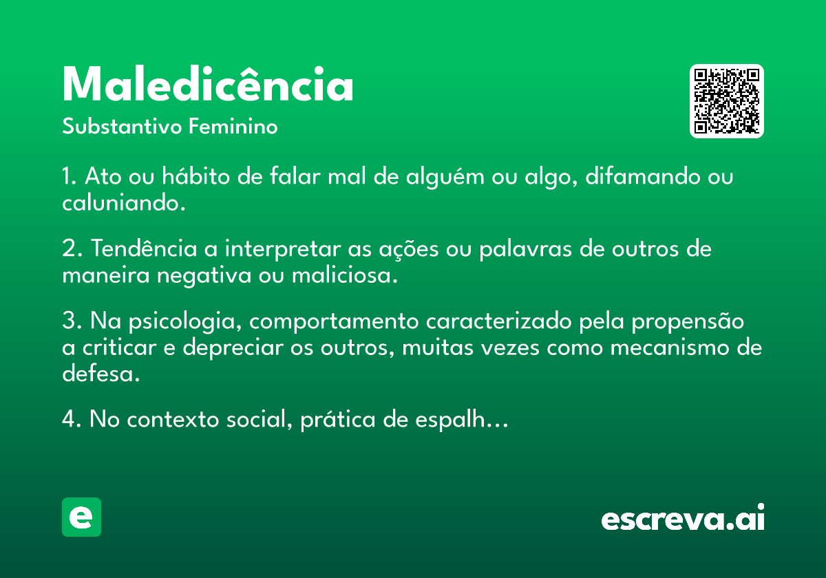 maledicência