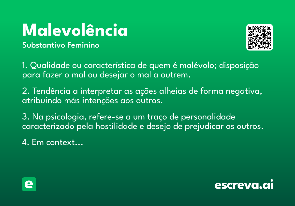 malevolência